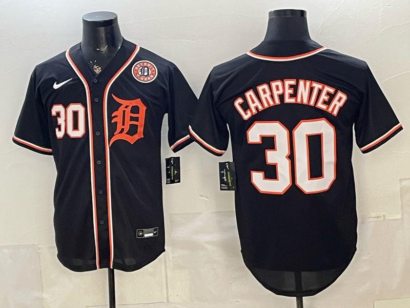 Men Detroit Tigers #30 Carpenter black Nike 2026 MLB Jersey 0523005